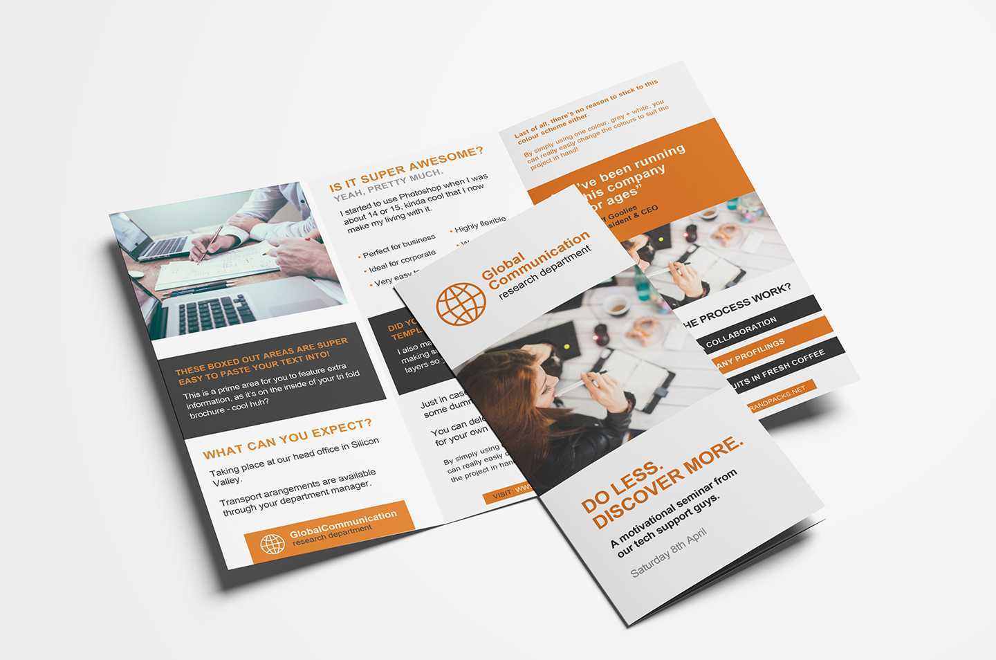 15 Free Tri Fold Brochure Templates In Psd & Vector – Brandpacks In Adobe Tri Fold Brochure Template