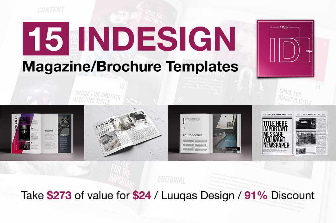 15 Indesign Magazine & Brochure Templates – Ui Garage Pertaining To Fancy Brochure Templates
