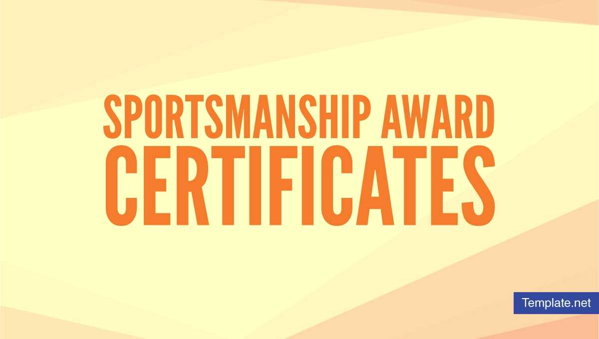 15+ Sportsmanship Award Certificate Designs & Templates Within Rugby League Certificate Templates