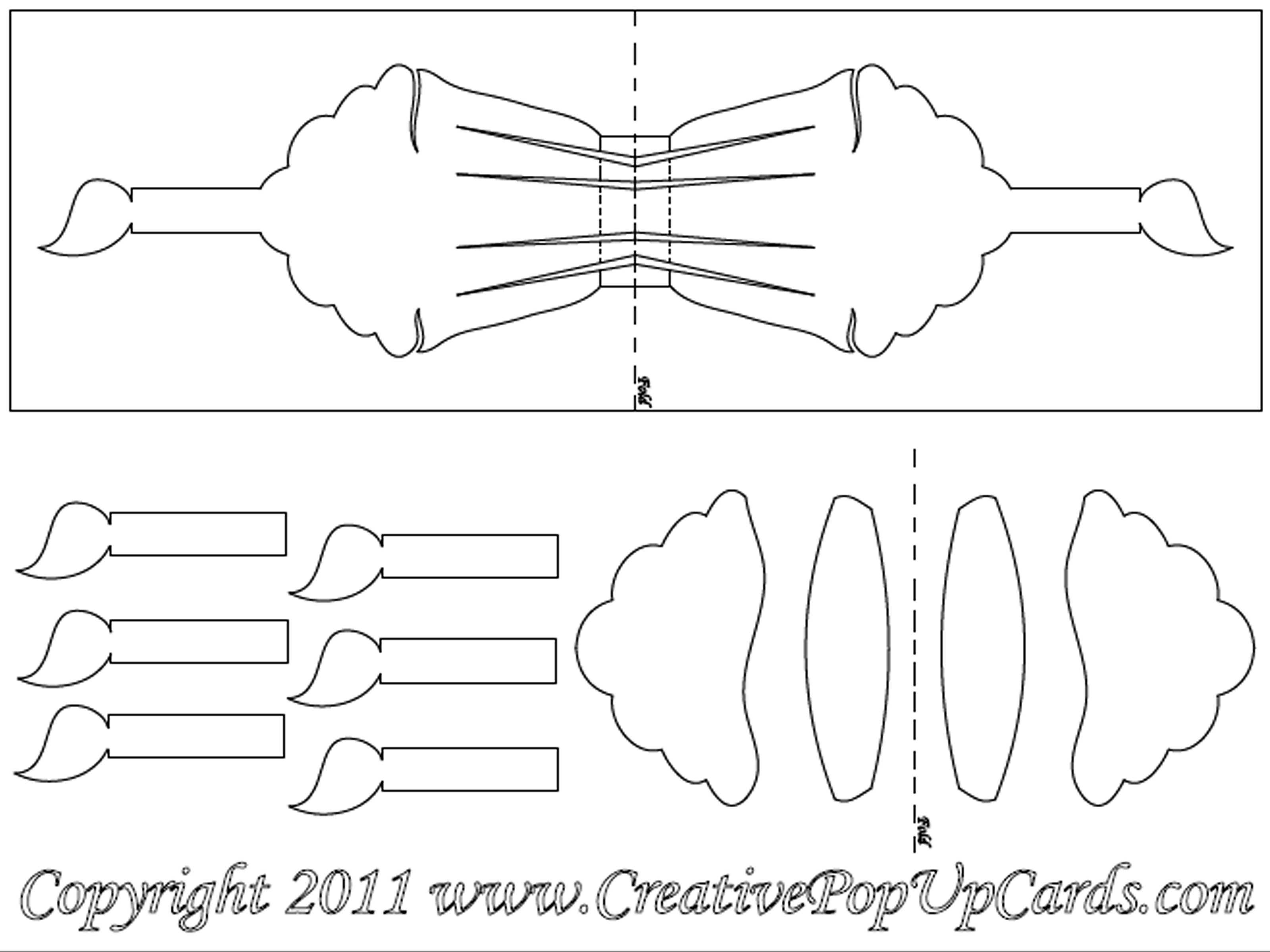 16 Free Printable Pop Up Card Templates | Pitsketchfest For Popup Card Template Free