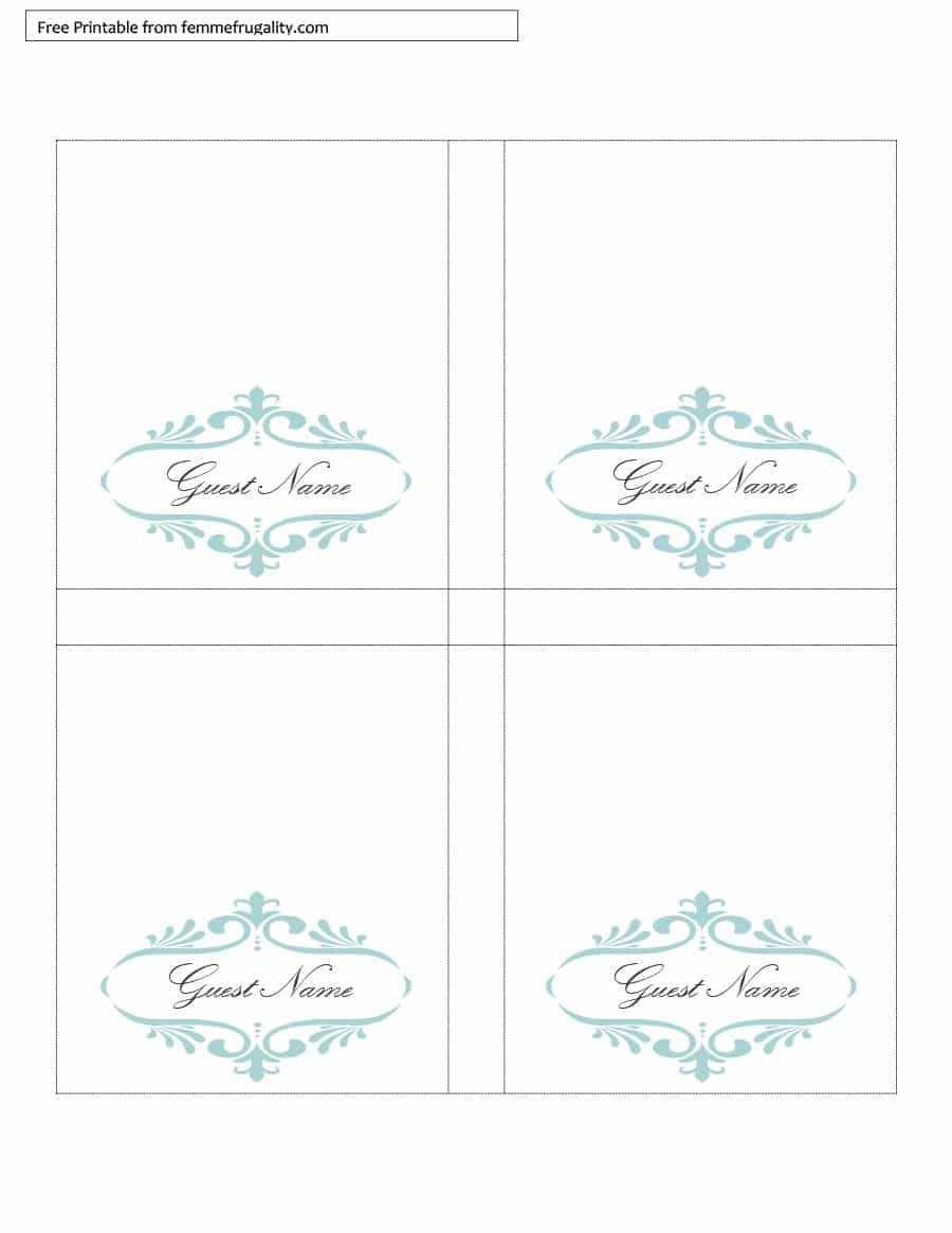 16 Printable Table Tent Templates And Cards ᐅ Template Lab Regarding Tent Card Template Word