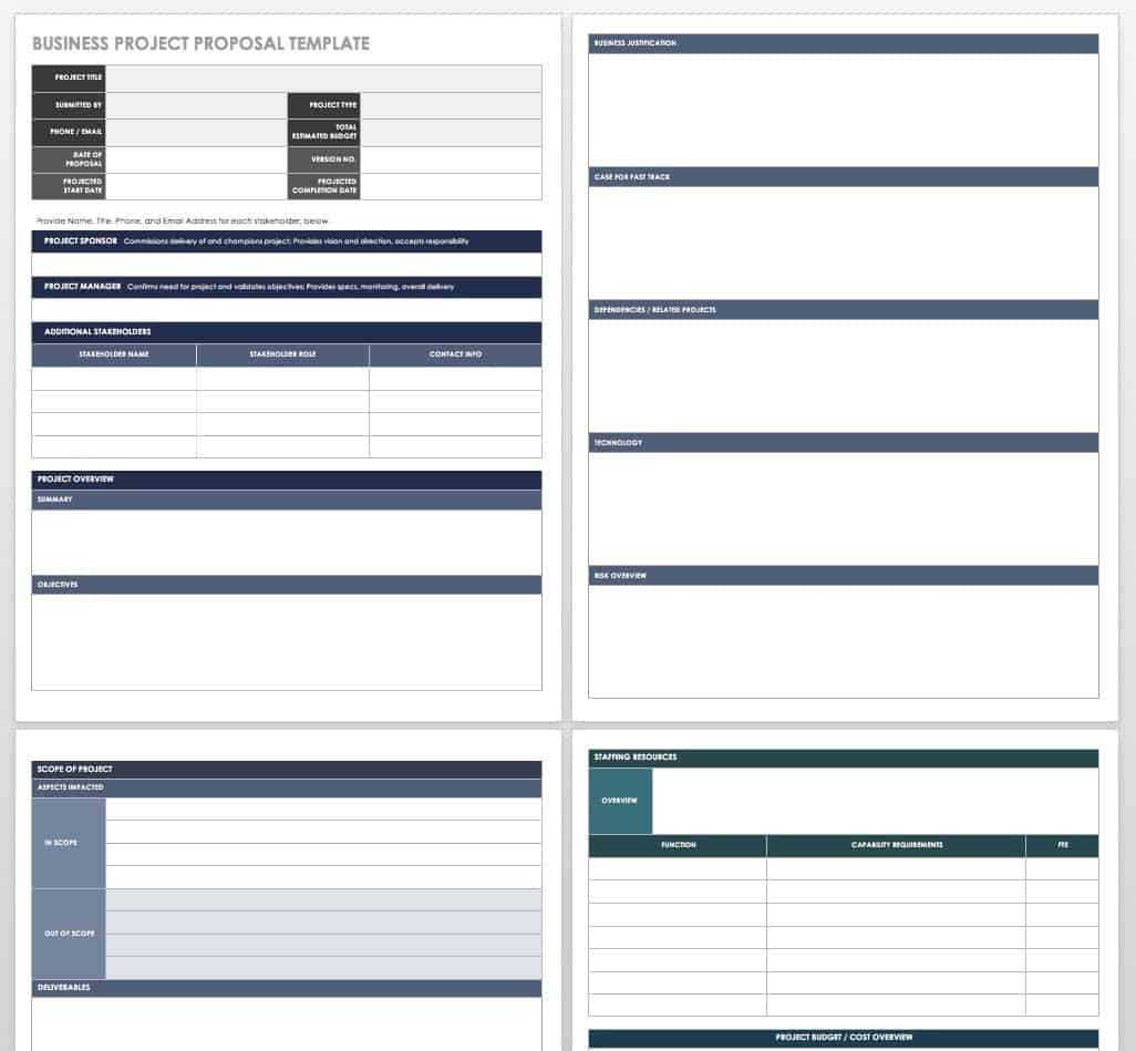 17 Free Project Proposal Templates + Tips | Smartsheet For Free Business Proposal Template Ms Word