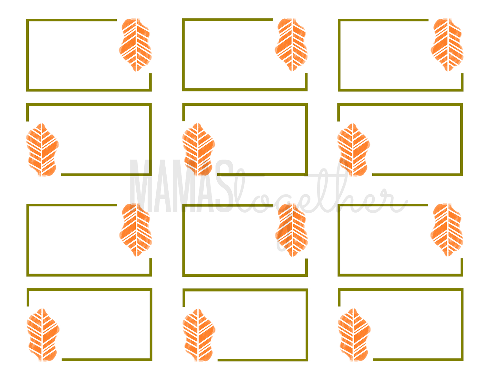 19 Elegant & Fun Printable Place Cards | Kittybabylove Regarding Thanksgiving Place Cards Template