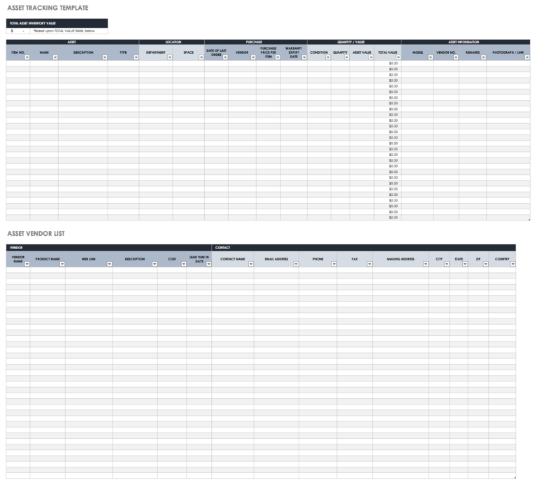 Stock Report Template Excel