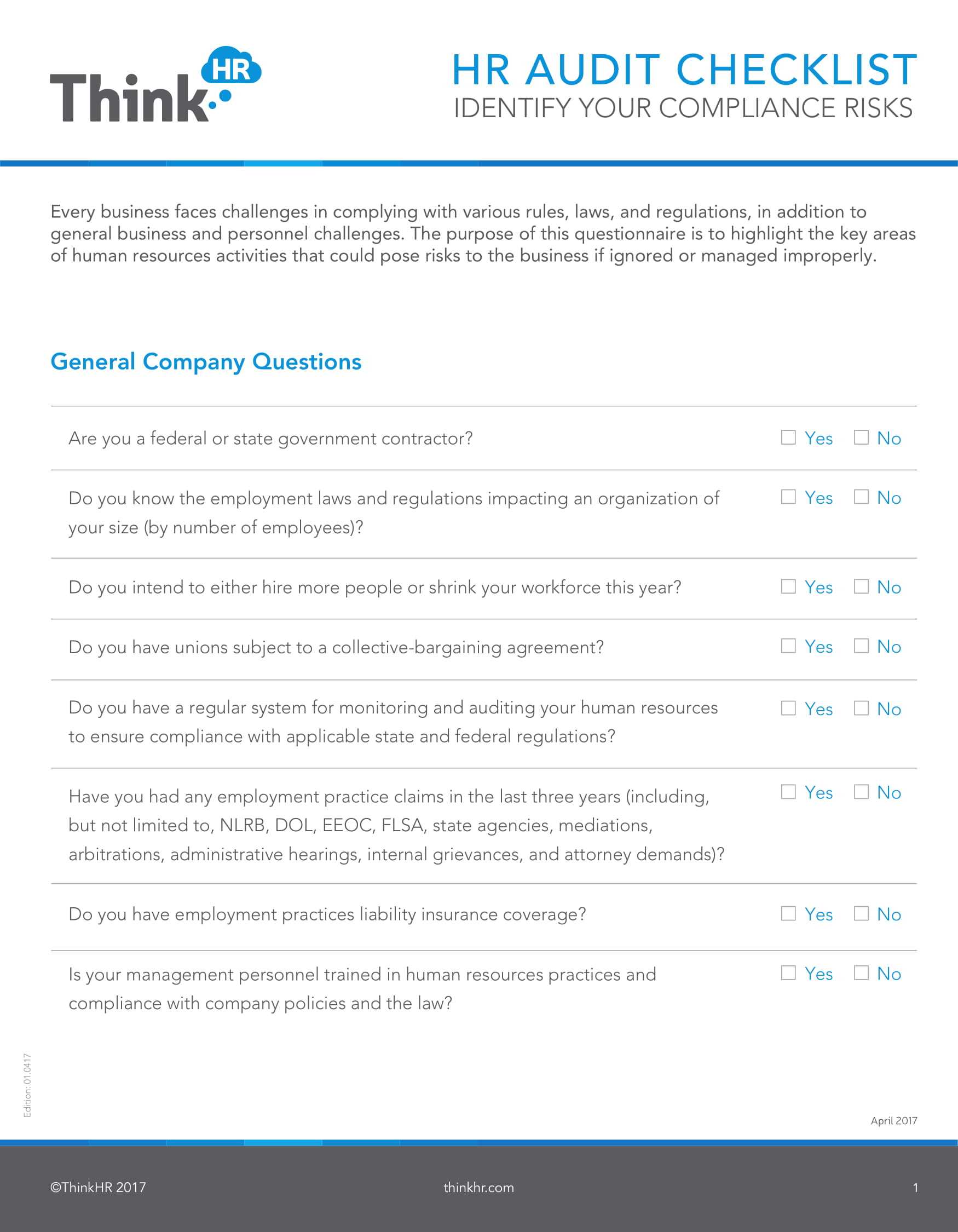 19+ Hr Checklist Examples – Pdf | Examples Inside Sample Hr Audit Report Template