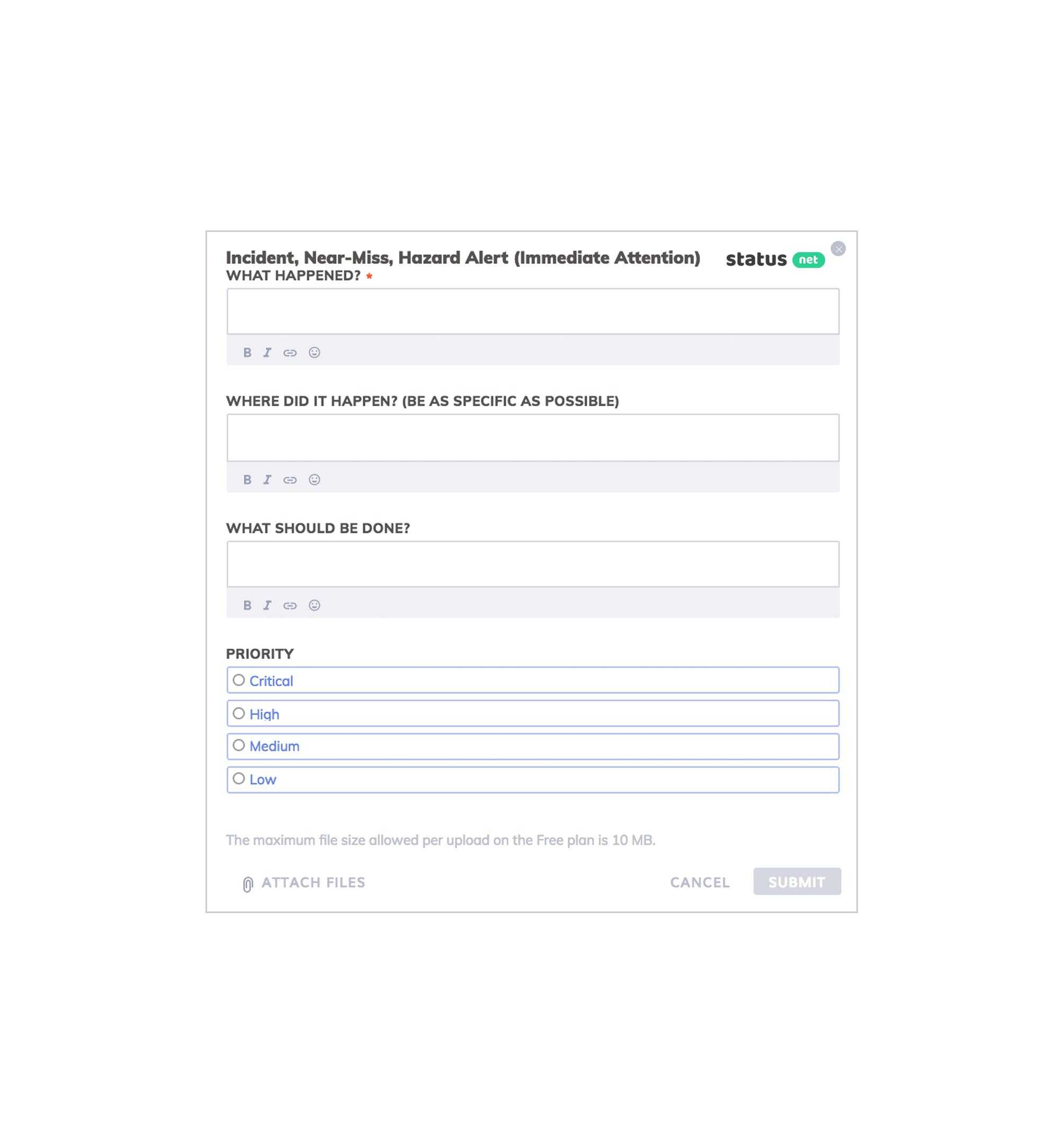 2 Key Elements Of A Near Miss Report [Free Form Templates] Intended For Near Miss Incident Report Template