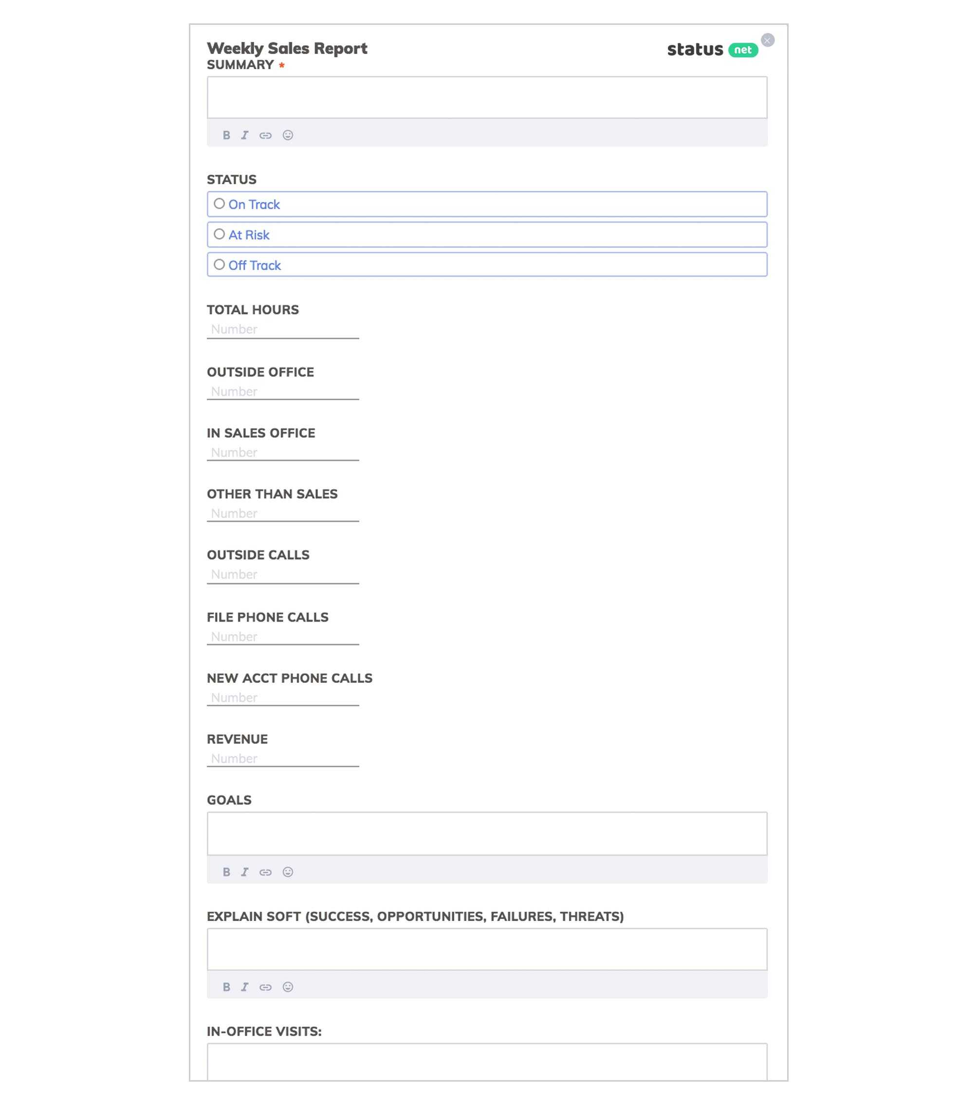 2 Must Have Weekly Sales Report Templates | Free Download Within Sales Call Reports Templates Free