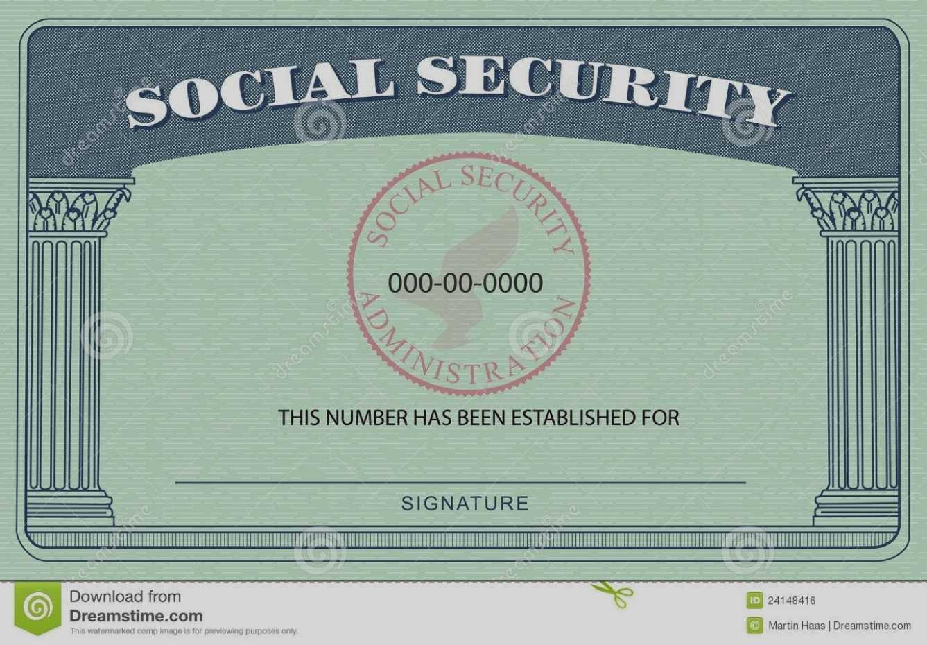 20+ Blank Social Security Card Template Intended For Blank Social Security Card Template