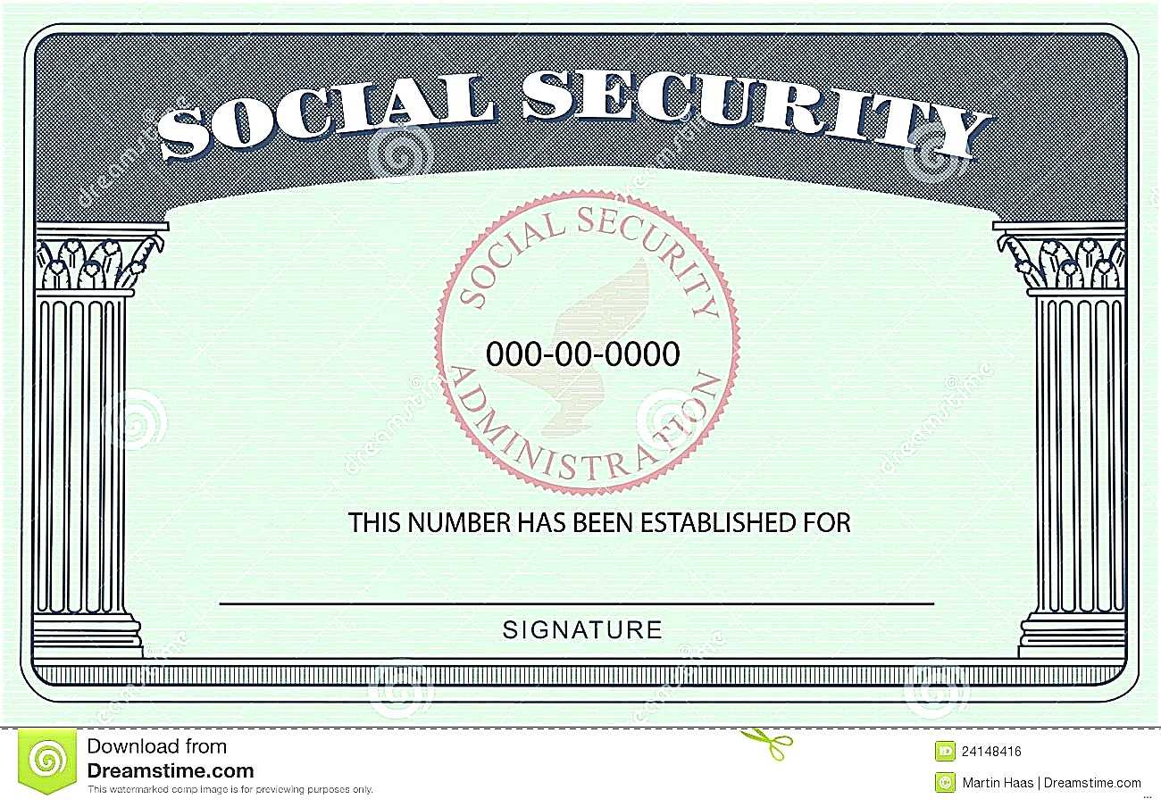 20+ Blank Social Security Card Template Intended For Social Security Card Template Download