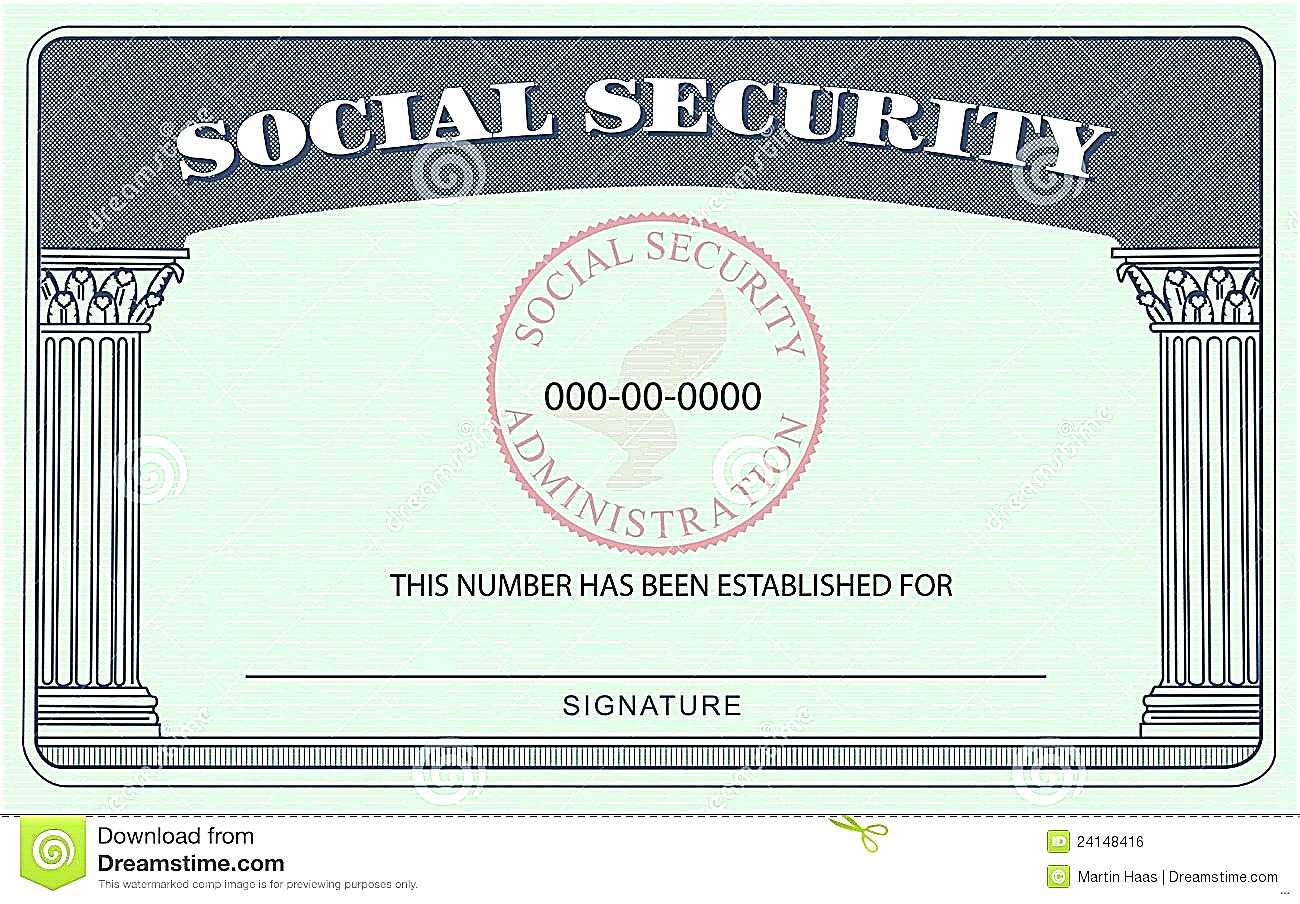 20+ Blank Social Security Card Template Within Blank Social Security Card Template Download