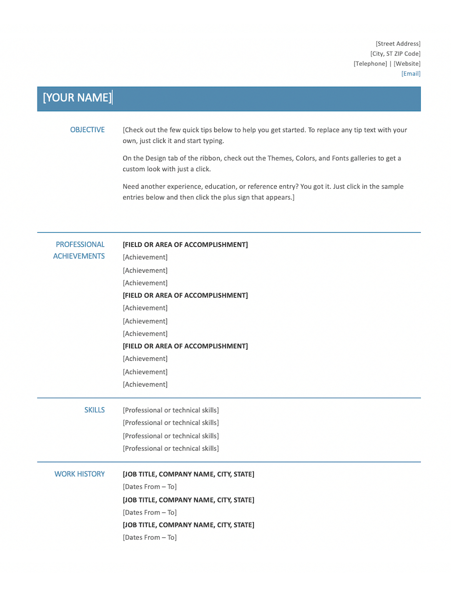 20+ Free And Premium Word Resume Templates [Download] Pertaining To How To Find A Resume Template On Word