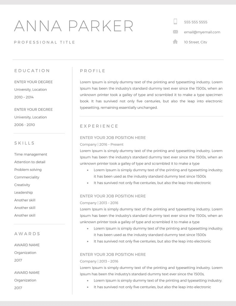 20+ Free And Premium Word Resume Templates [Download] With Microsoft Word Resumes Templates