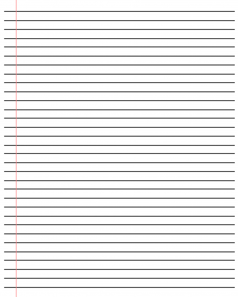 20+ Free Printable Blank Lined Paper Template In Pdf & Word Within Notebook Paper Template For Word