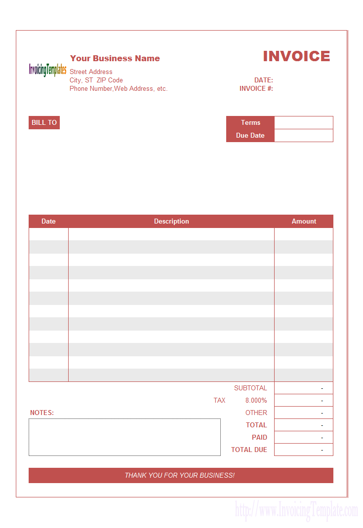 20 Microsoft Office Invoice Templates Free Download In Microsoft Office Word Invoice Template