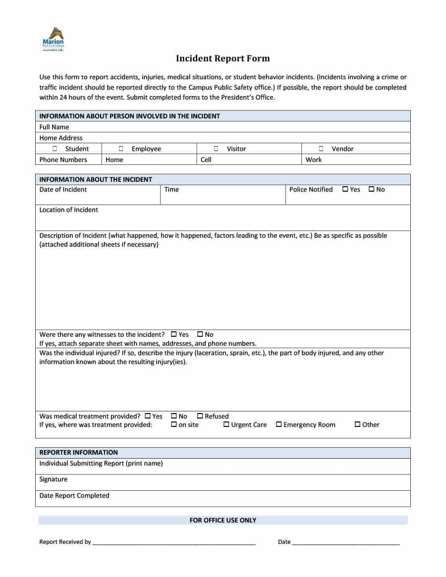 20 Police Report Template Examples Fake Real In Fault Report 