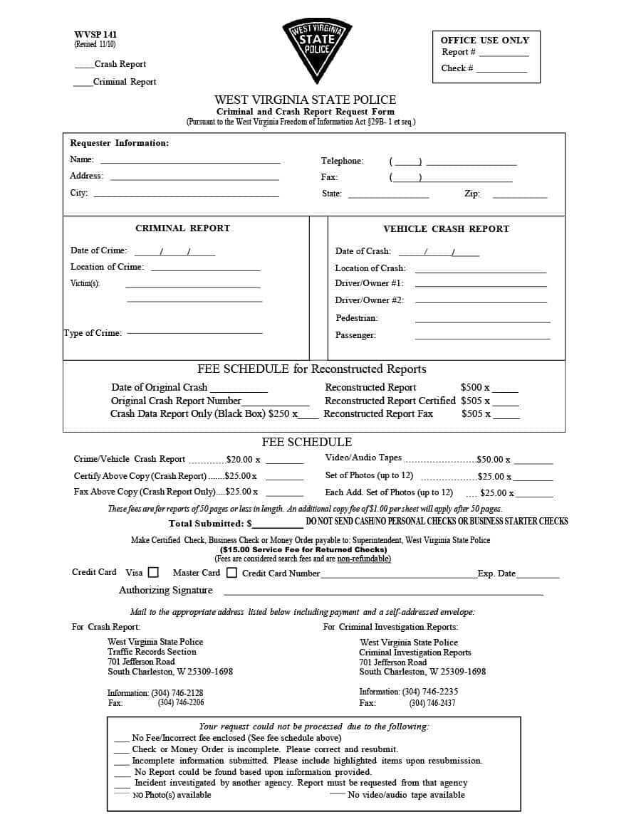20+ Police Report Template & Examples [Fake / Real] ᐅ Within Fake Police Report Template