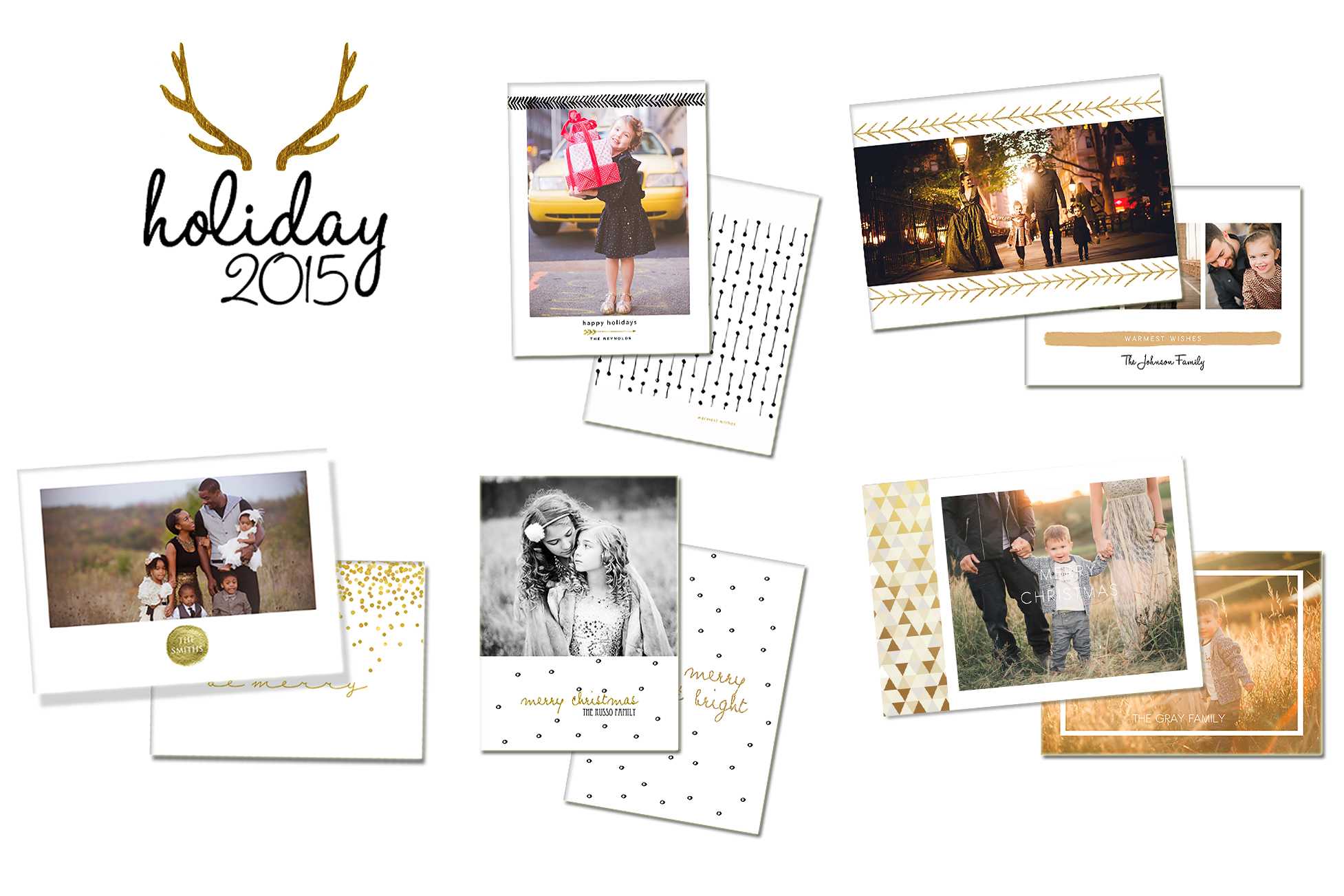 2015 Holiday Card Templates For Photographers Intended For Holiday Card Templates For Photographers