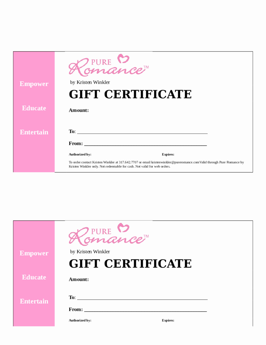 2018 Gift Certificate Form Fillable Printable Pdf Intended Intended For Fillable Gift Certificate Template Free
