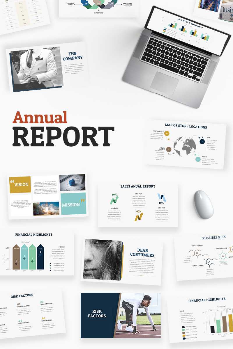 2019 Annual Report Powerpoint Template #80711 Within Annual Report Ppt Template