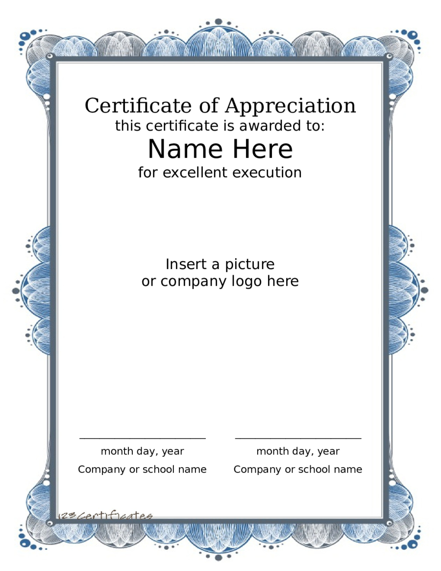 2019 Award Certificate – Fillable, Printable Pdf & Forms With Regard To Farewell Certificate Template