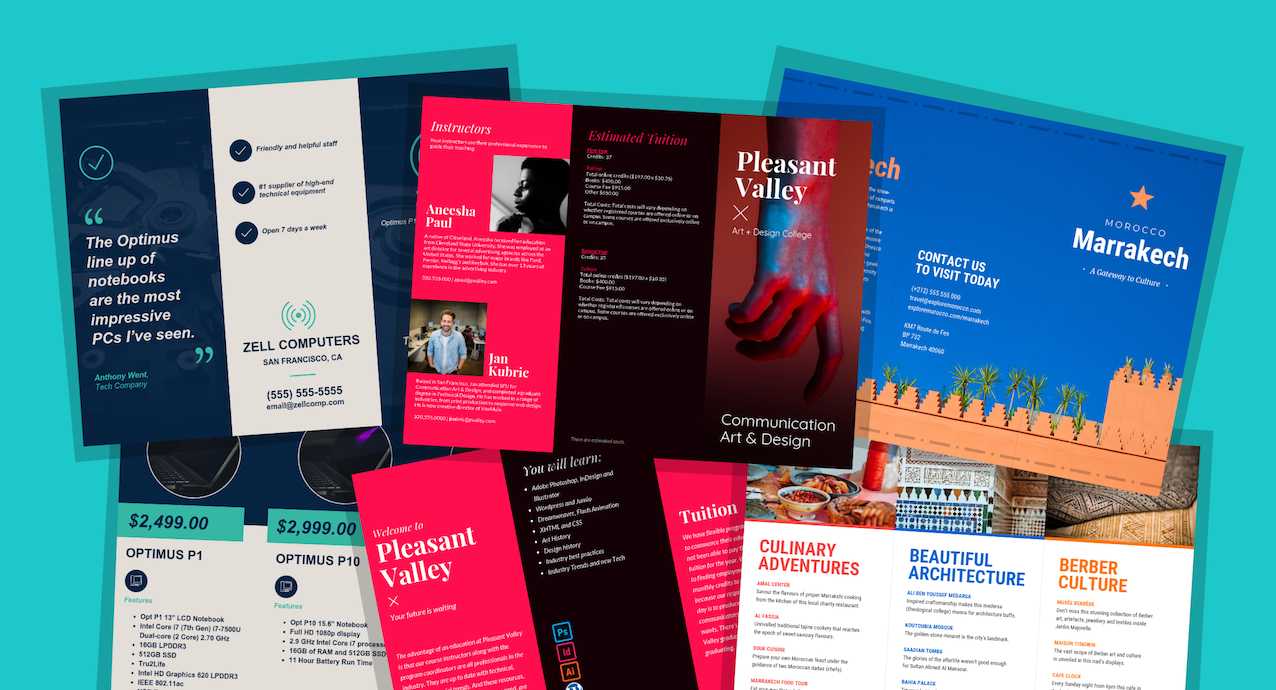 21 Brochure Templates And Design Tips To Promote Your With Good Brochure Templates