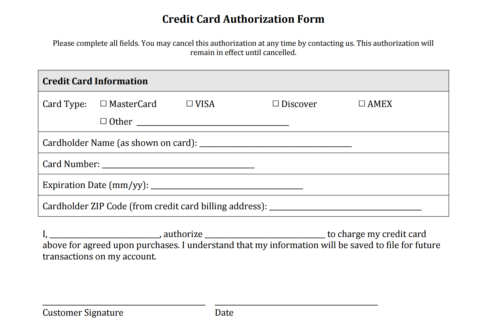 21+ Credit Card Authorization Form Template Pdf Fillable 2019!! With Credit Card Payment Form Template Pdf