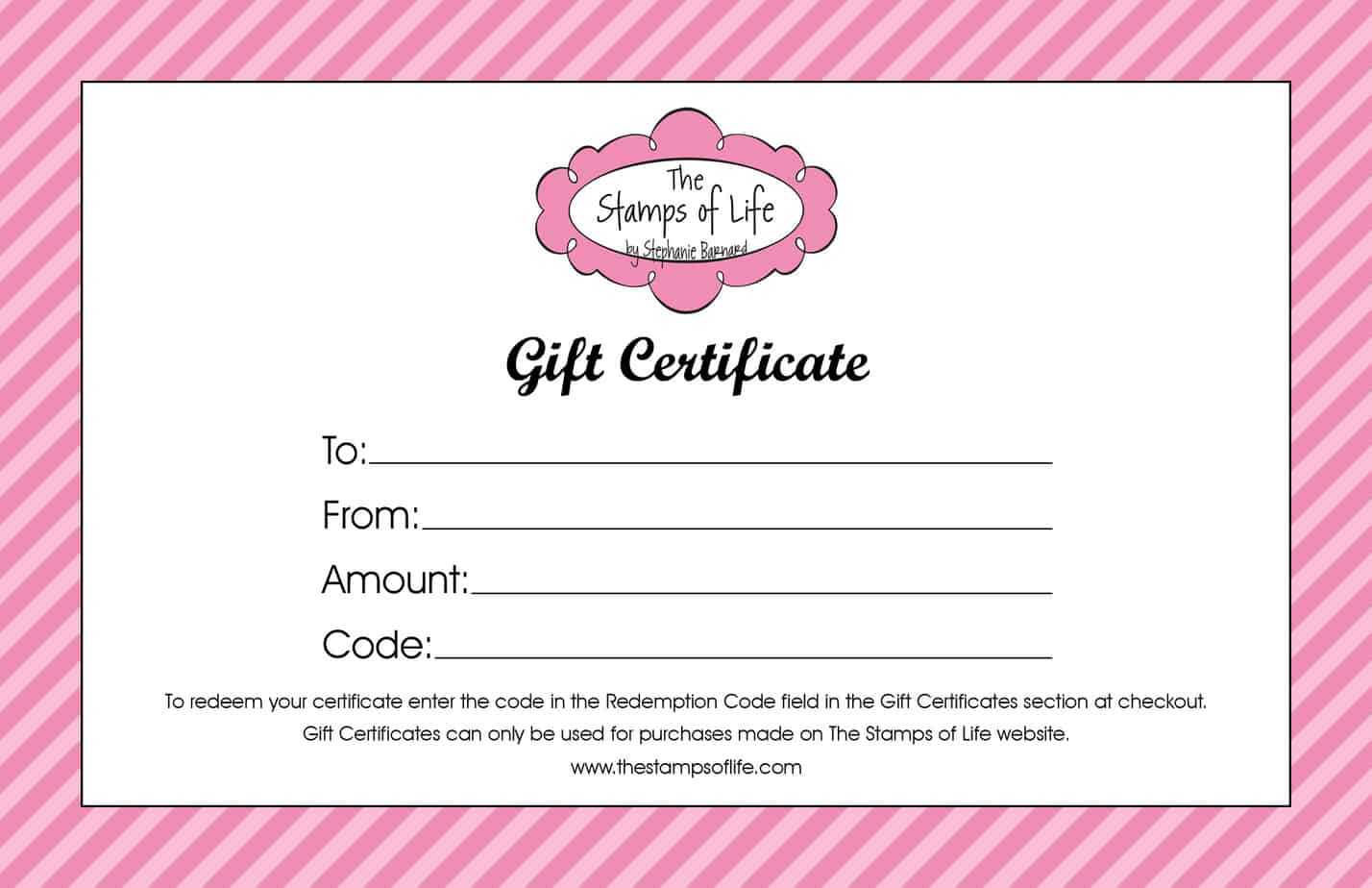 21+ Free Free Gift Certificate Templates – Word Excel Formats Regarding Fillable Gift Certificate Template Free