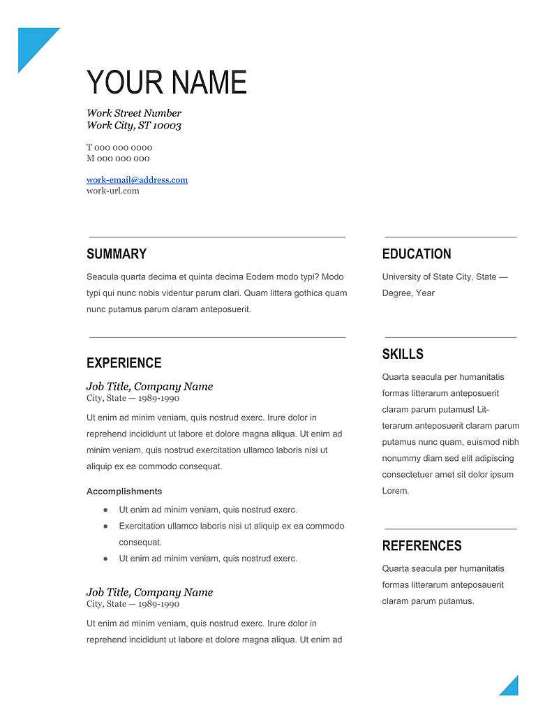 21 New Curriculum Vitae Format Ms Word File | Free Resume For How To Create A Cv Template In Word