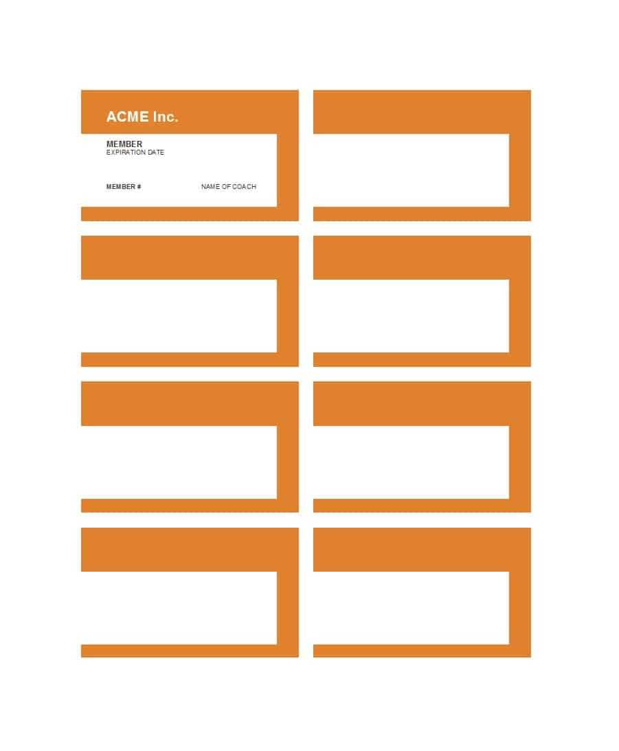 25 Cool Membership Card Templates & Designs (Ms Word) ᐅ Regarding Template For Membership Cards