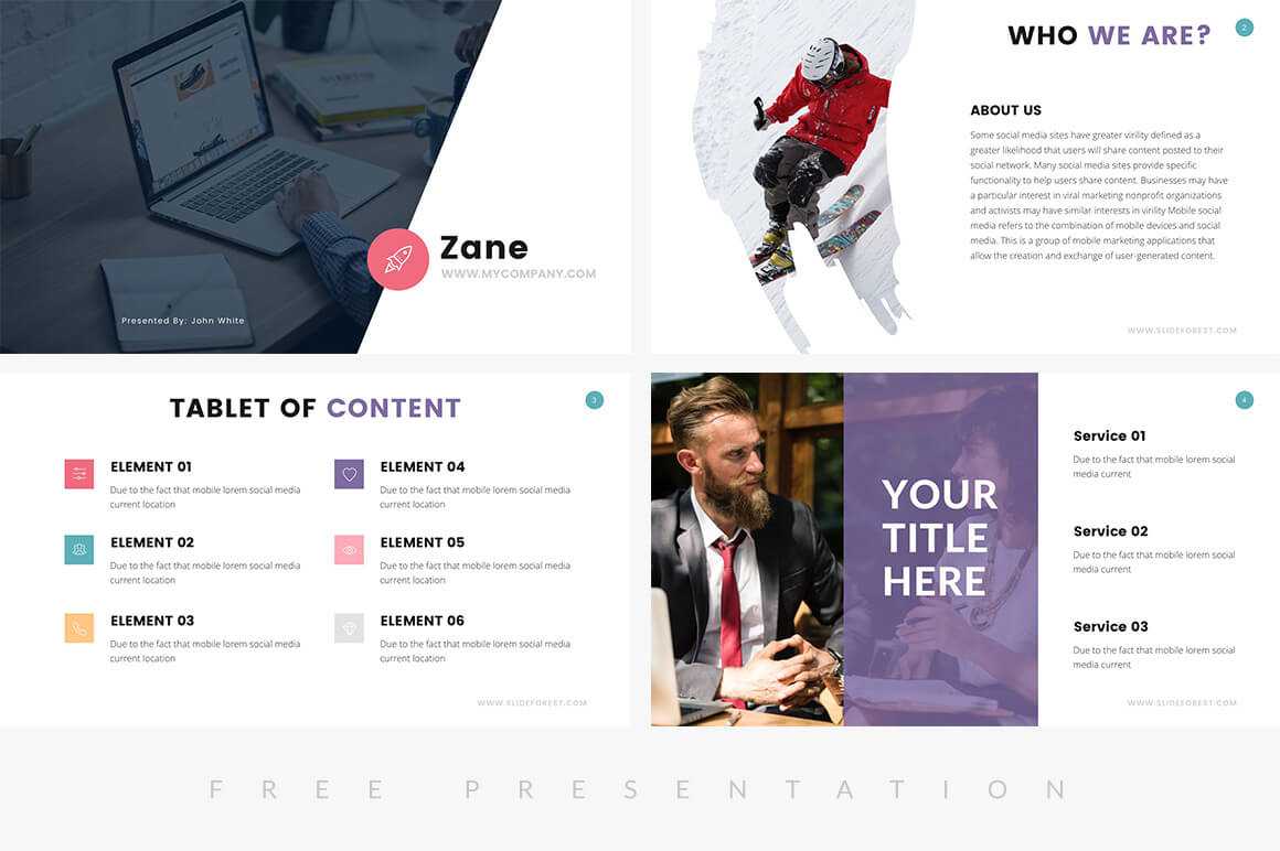 25+ Free Company Profile Powerpoint Templates For Presentations With Regard To Biography Powerpoint Template