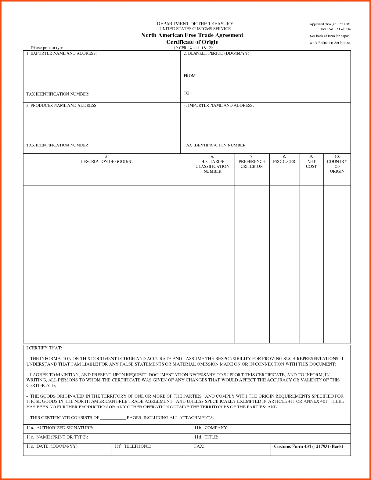 25 Ideas Of Us Israel Certificate Of Origin Template Within Certificate Of Origin Form Template