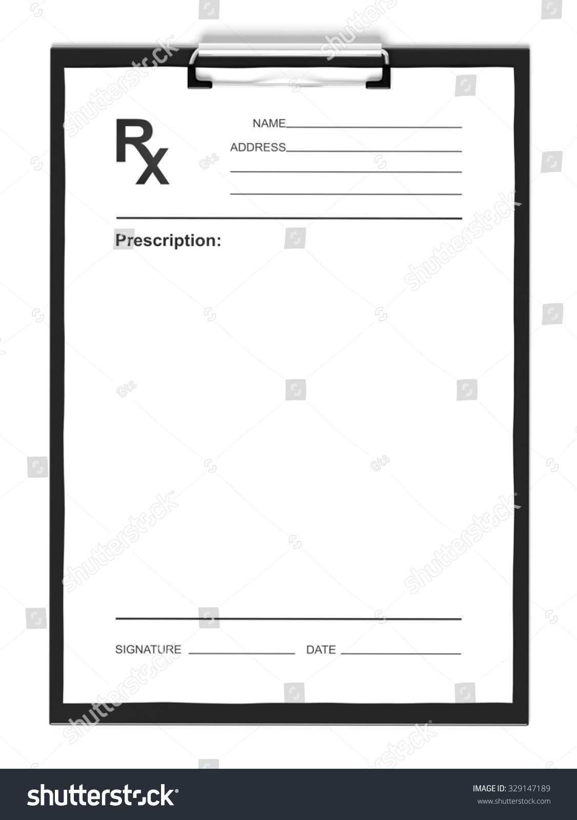 26 Images Of Blank Prescription Form Doctor Template Intended For Blank Prescription Pad Template