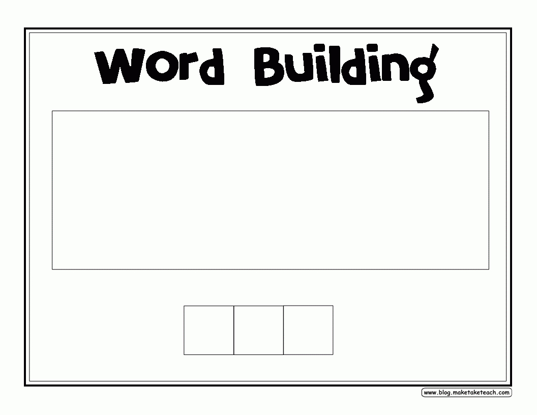 26 Images Of Making Words Template Big | Netpei Throughout Making Words Template
