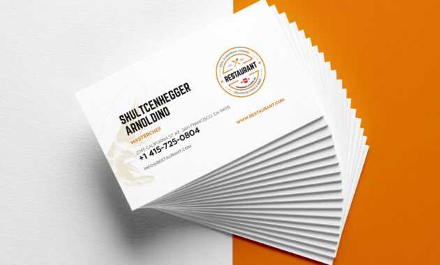 27+ Creative Restaurant Business Card Templates - Ai, Apple with Microsoft Office Business Card Template