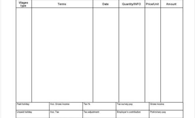 27+ Free Pay Stub Templates - Pdf, Doc, Xls Format Download intended for Blank Pay Stub Template Word