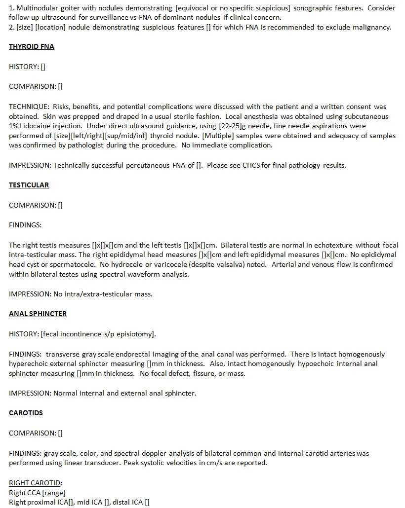 27 Images Of Thyroid Doppler Template | Jackmonster Pertaining To Carotid Ultrasound Report Template