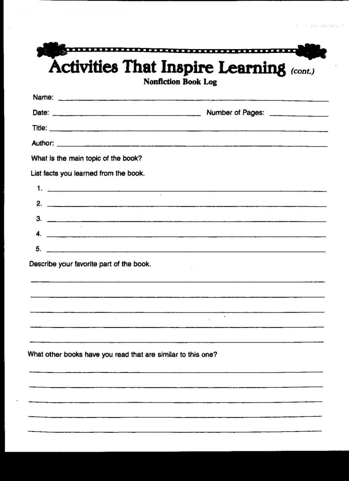 2Nd Grade Book Report Template – Teplates For Every Day For 4Th Grade Book Report Template