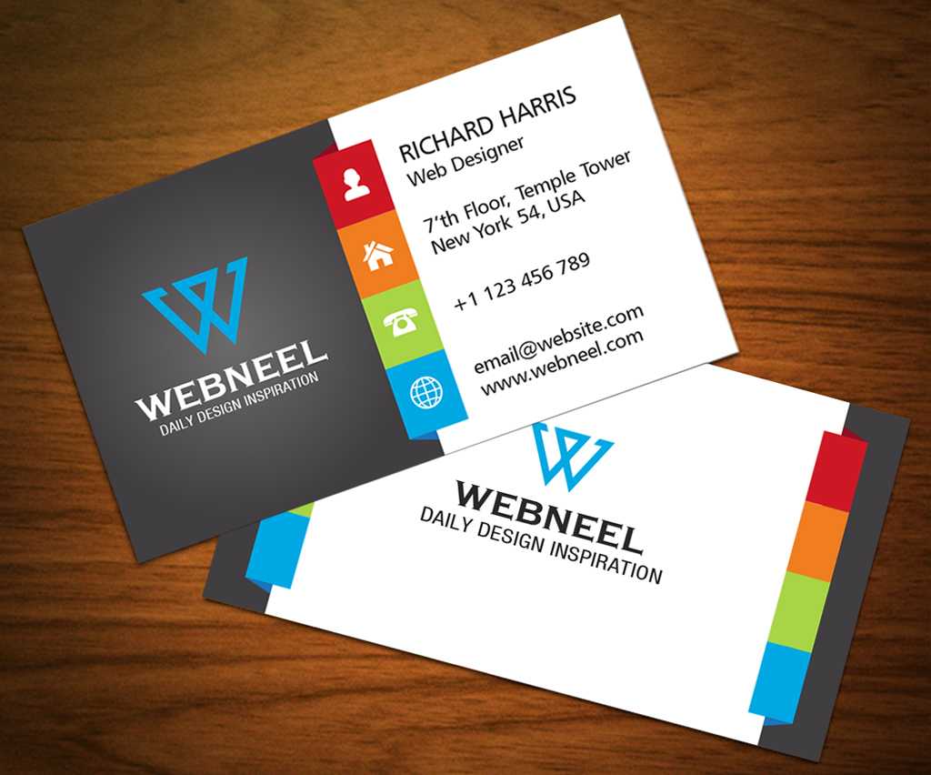 3 Colorful Corporate Business Card Template – Freedownload Pertaining To Web Design Business Cards Templates