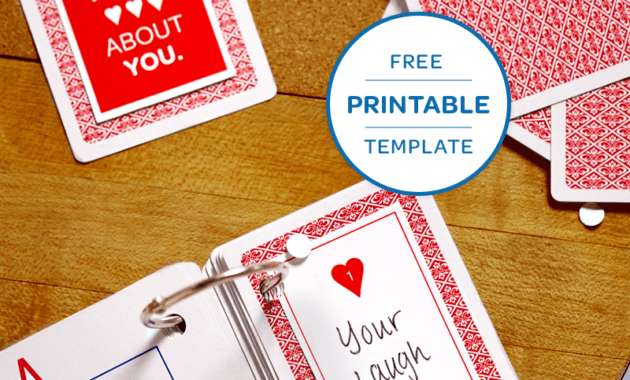 3 Small But Mighty Ways To Say I Love You | Anniversary intended for 52 Things I Love About You Deck Of Cards Template