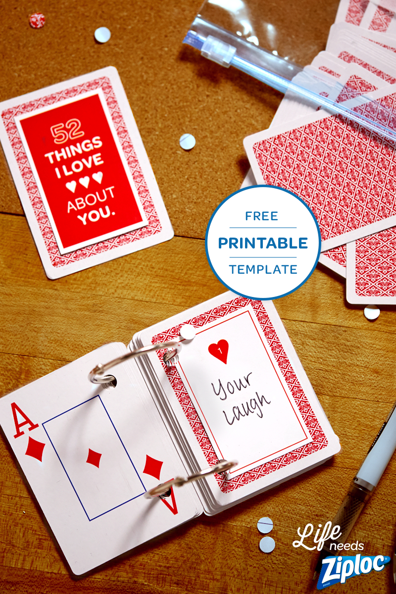 3 Small But Mighty Ways To Say I Love You | Anniversary Intended For 52 Things I Love About You Deck Of Cards Template