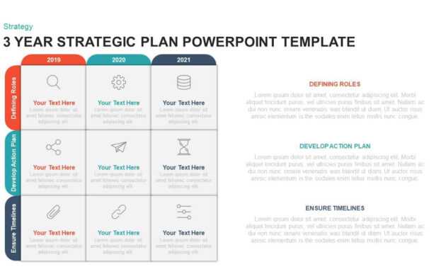 3 Year Strategic Plan Powerpoint Template &amp; Kaynote throughout Strategy Document Template Powerpoint