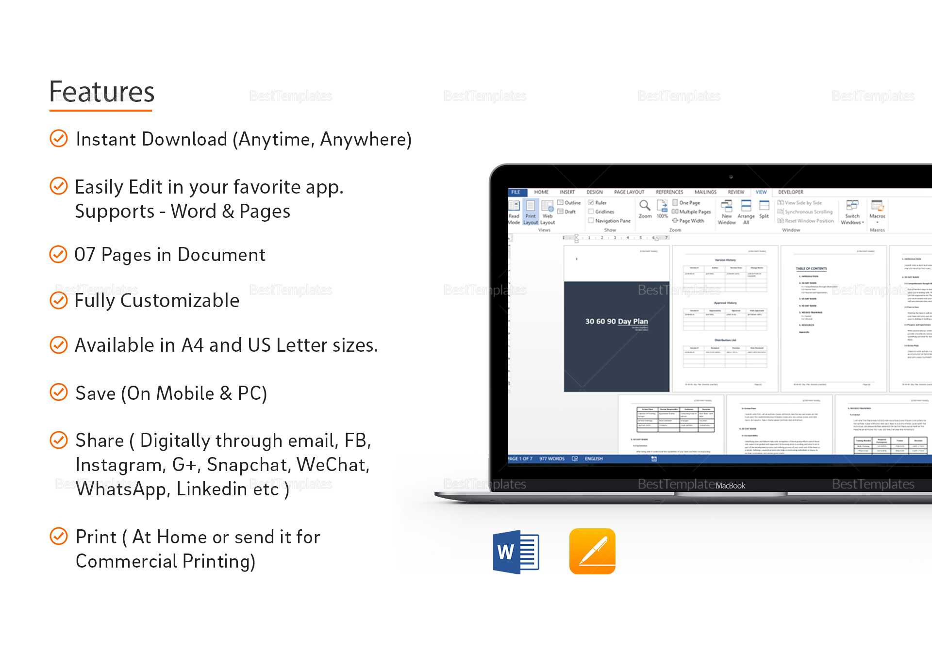 30 60 90 Day Plan Template Within 30 60 90 Day Plan Template Word