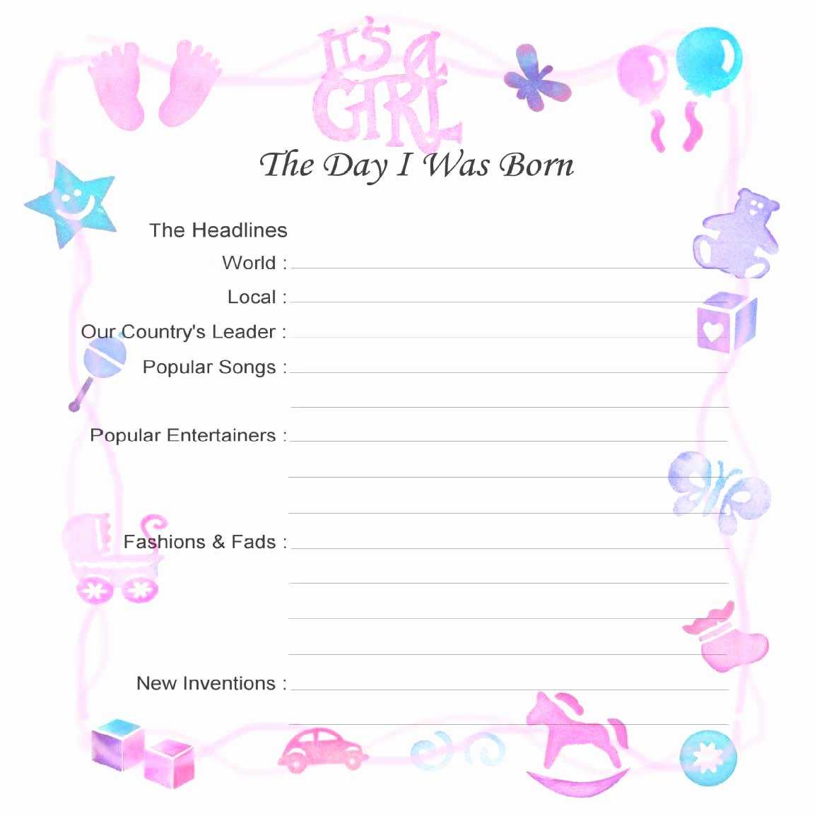 30 Fillable Birth Certificate Template | Pryncepality Within Baby Doll Birth Certificate Template