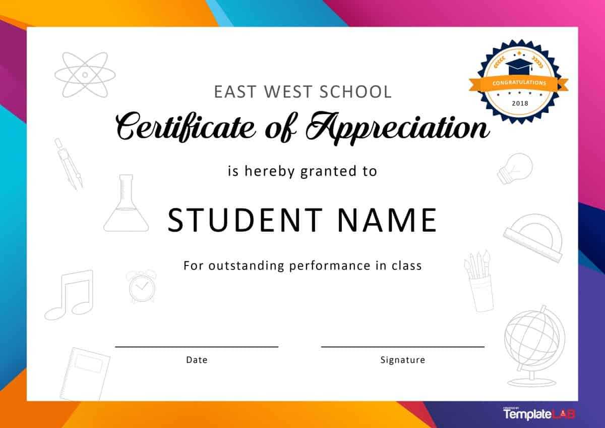 30 Free Certificate Of Appreciation Templates And Letters Inside Best Performance Certificate Template