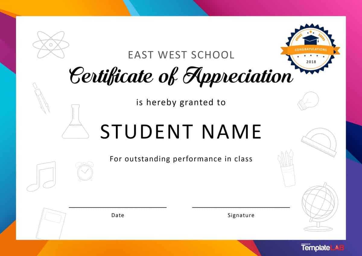 30 Free Certificate Of Appreciation Templates And Letters Regarding Formal Certificate Of Appreciation Template