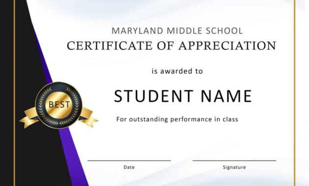 30 Free Certificate Of Appreciation Templates And Letters with Best Performance Certificate Template