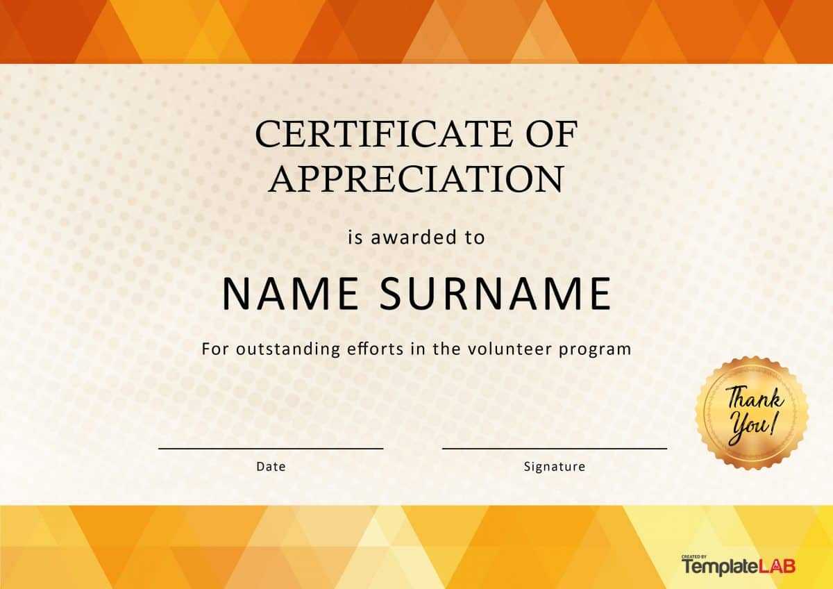 30 Free Certificate Of Appreciation Templates And Letters With Running Certificates Templates Free