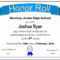 30 Free Honor Roll Certificate | Pryncepality Intended For Honor Roll Certificate Template