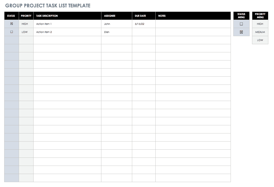 30+ Free Task And Checklist Templates | Smartsheet Regarding Daily Task List Template Word