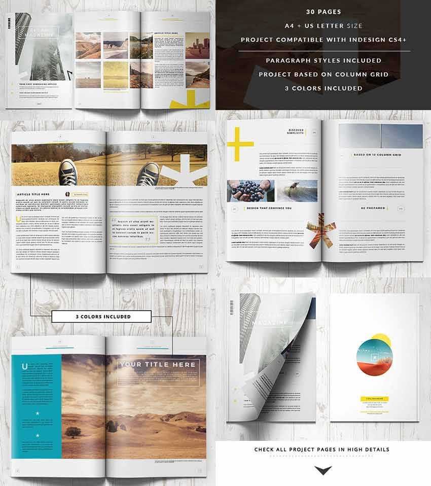 30 Magazine Templates With Creative Print Layout Designs Within Magazine Template For Microsoft Word